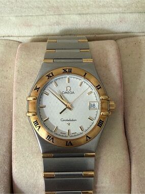 Omega Constellation Two-Tone Gold and Silver Bracelet Watch